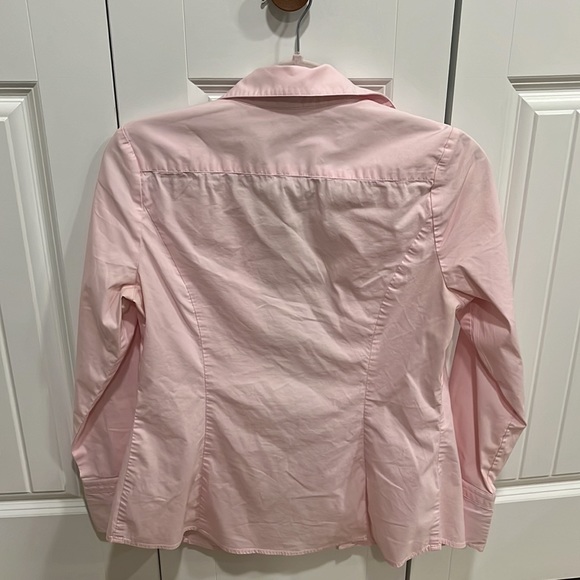 Express Light Pink Button Down Blouse - Picture 3 of 4